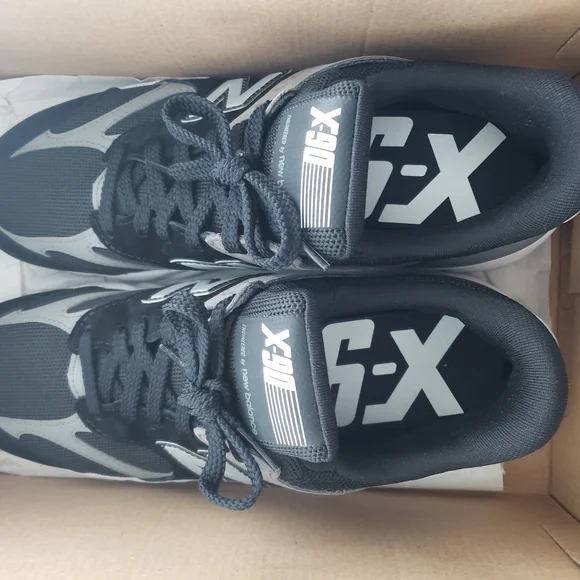 New Balance Black and Gray Athletic Sneakers - Picture 2 of 5